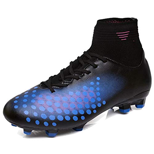 Shiwu voetbalschoenen voor kinderen, uniseks, hoge schoenen, voor jongens, uniseks, professioneel, spike, tieners, outdoor, sneakers, laarzen, jongens, maat