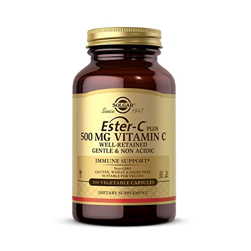 Solgar Ester-C Plus vitamine C 500 mg rozenbottelvruchten bioflavonoïden acerola-bessen - 100 tabletten