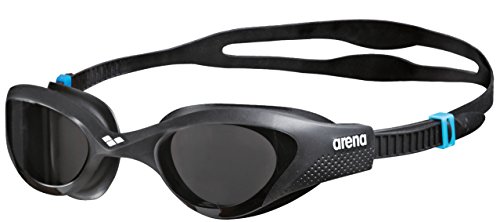 arena Unisex Training Vrije tijd zwembril The One (UV-bescherming, anti-condenscoating, harde glazen), zwart (smoke-grijs-zwart (545), één maat