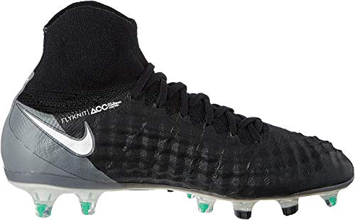 NIKE Magista Obra Ii Fg Voetbalschoenen voor jongens, Zwart Zwart Wit Donkergrijs, 37.5 EU