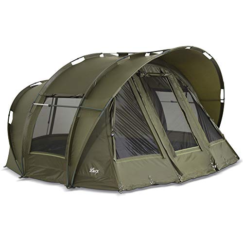 Lucx Leopard Bivvy Vistent, personen, karpertent, 2 tot 3 manen, 10.000 mm, olijfgroen, 1-3 tent, 325 x 300 x 162 cm