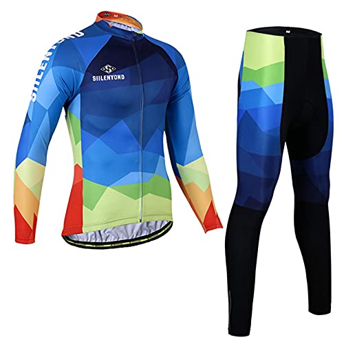 Fietskleding Voor Heren, Sneldrogende Jersey Met Lange Mouwen, Ademende, Elastische Pantykleding,D,3XL