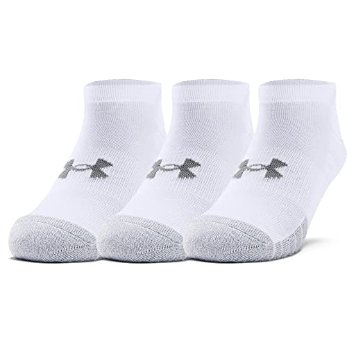 Under Armour Unisex Ua Heatgear Ns ademende sokken in 3-pack, sportsokken met dynamische grip en flexibiliteit