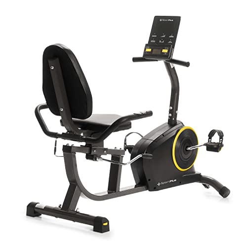 Sportplus Liggometer met App-Bediening, 24 Computergestuurde Weerstandsniveaus, Gebruikersgewicht tot 110 Kg, Zwart, SP-RB-9500-iE