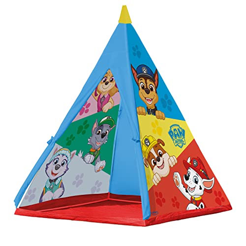 John 71107 Kindertent Tipi speeltent Paw Patrol met Chase, Zuma en Rubble in officieel gelicentieerd motief