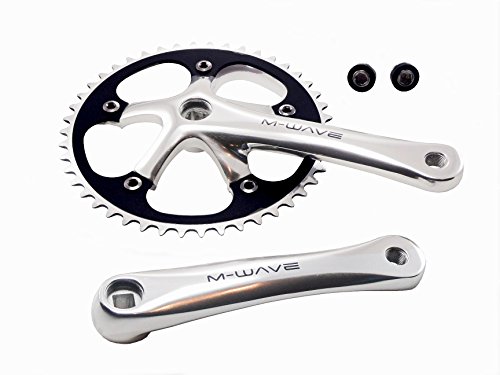 M-WAVE 165mm Fixie Fixed Gear Track Bike Crankset, enkele snelheid fiets kettingset (46T)