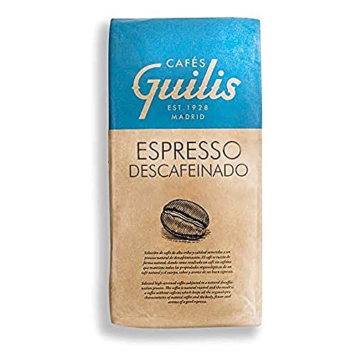 CAFES GUILIS DESDE 1928 AMANTES DEL CAFE Cafeïnevrije Arabica-koffiebonen Natuurlijk gebrand aroma Aroma Espresso 1 Kg