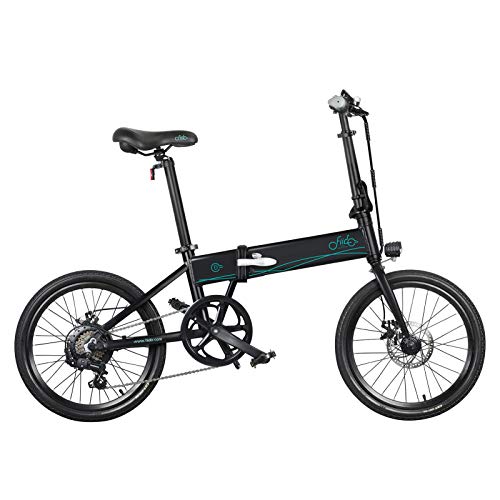 FIIDO D4S opvouwbare elektrische fiets voor volwassenen, 250 W - 36 V elektrische fiets, 20 inch vouw-e-bike-fiets, 80 km lange afstand, binnen 5-7 dagen ontvangen, zwart