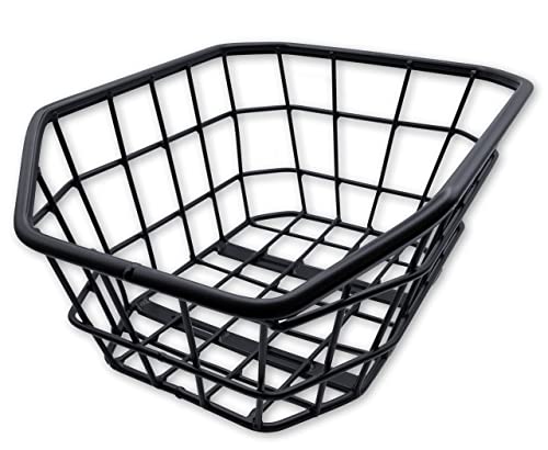 Büchel Fietsmand JUMBO achter van hoogwaardig aluminium met versterkte randen, fietsmand voor achter incl. bevestigingsmateriaal, fietsmand achter groot, schooltas mand
