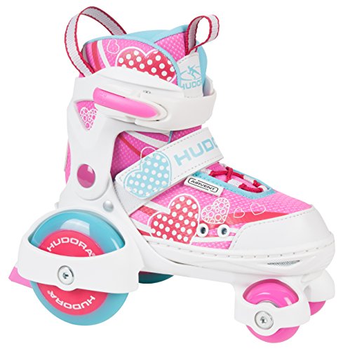 Hudora Rolschaatsen My First Quad 2.0 Meisjes, Roze, 26-29cm