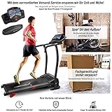 Sportstech F15 loopband met smartphone app-bediening | bluetooth | 12 km/u | 17 programma's en tablethouder | compacte opvouwbare opbergtas
