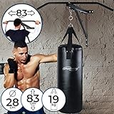 Physionics chin-up stang met bokszak | Gemaakt van staal | Inclusief muurbevestiging, zandzak, bokszak, pull-up bar