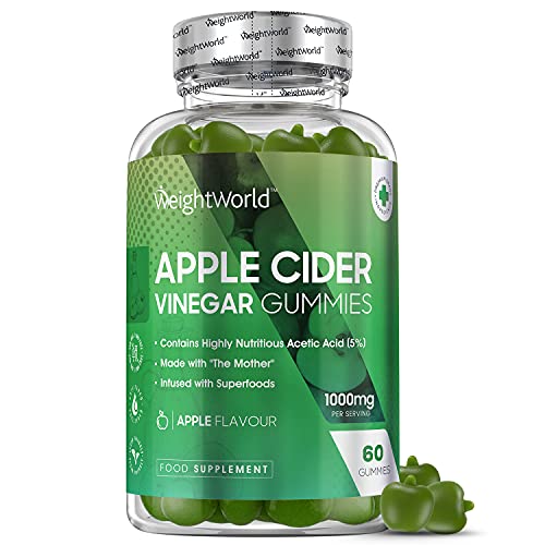 Apple Cider Vinegar Gummies - 90 natuurlijke appelciderazijn gummies - 1000 mg 10 Kcal - Verrijkt met vitamine B12, Foliumzuur & Rode biet