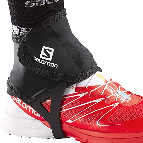 Salomon Trail Gaiters Low Gamasche uniseks, eenvoudig te gebruiken, duurzaam, bescherming, zwart, L