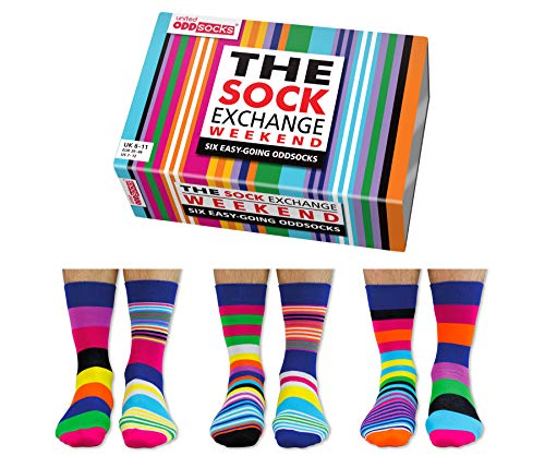 United Oddsocks/sock Exchange weekender sokken/set van 6, verschillende kleuren