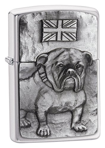 Zippo Stormaansteker | metalen duurzame Zippo aansteker | Best met Zippo aansteker | Zakaansteker vuurstarter | Dog Collection Bulldog embleem