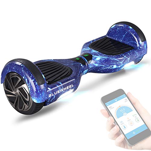 6.5” Premium Hoverboard Bluewheel HX310s - Duits kwaliteitsmerk -Bluetooth - kinder veiligheidsmodus & app - sterke 2 motoren - LED - elektro skateboard self balance scooter (Zwart)