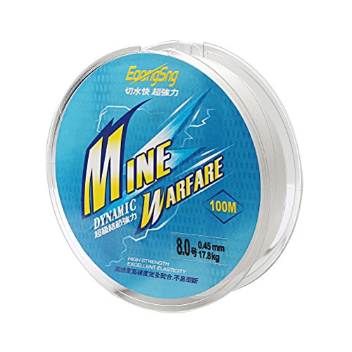 kuou Siming Vislijn, Monofilament Sterke Nylon Vislijn 100 Meter Duidelijke Vislijn Draad 0.45mm Diameter Nylon Draad