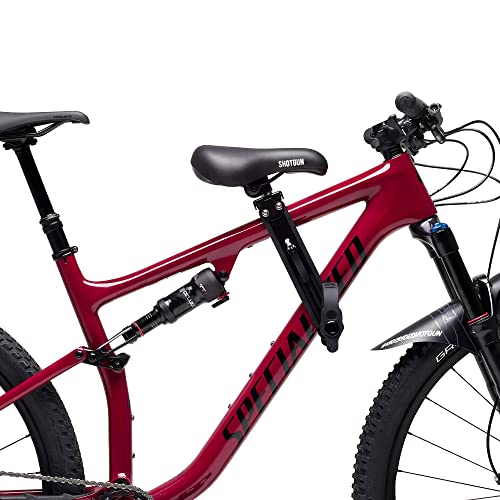 SHOTGUN kinderzitje voor mountainbikes | Vooraan gemonteerde fietszitjes voor kinderen van 2-5 jaar (tot 22 kilo) | Compatibel met alle MTB's voor volwassenen | Makkelijk te installeren