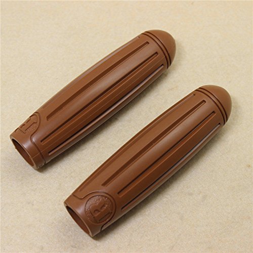 celtics Fietsstuur Handvatten Bruin Retro-Style Fixed Gear vintage Japanse Bike Grips (bruin 1 paar)