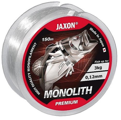 Jaxon Vislijn Monolith Premium 150m / 0,10mm-0,35mm spoel enkele lijn monofile NIEUW & OVP (€ 0,02/m) (0,12mm/3kg)