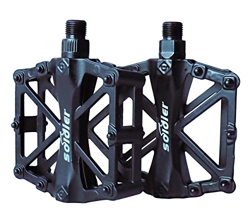 Fietspedalen, Fiets Fietspedalen 9/16 Inch Met verzegelde antislip Duurzame/gratis installatie tool, Voor universele BMX Mountain Bike Racefiets Trekking Bike (black)