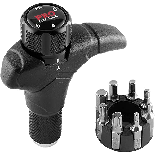 PRO BIKE TOOL Verstelbare T-momentsleutel rood - 4, 5 en 6 Nm - Kwaliteit fietsonderhoudstool voor racefietsen en mountainbikes - 1/4 inch aandrijfsleutel met zeskant aansluitingen voor thuisreparatie